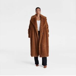 KBB by KAHLANA Women's 'The Oversized Faux Fur Trench Coat' - Teddy L